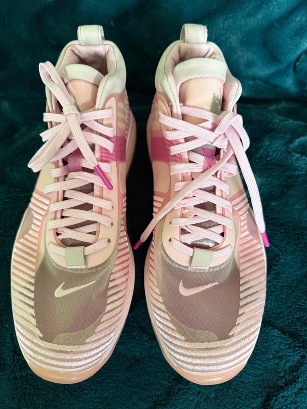 Nike Pink & Light Pink High-Top Sneakers